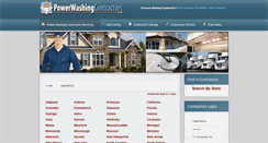 Desktop Screenshot of powerwashingcontractors.com